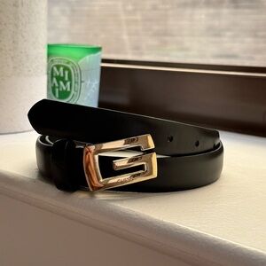 Guess Black Leather Belt XS/S